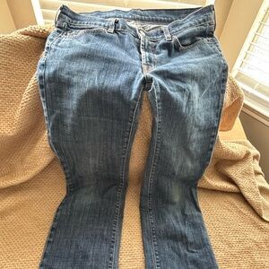 7 For All Mankind Blue Boot Cut Jeans Classic Style